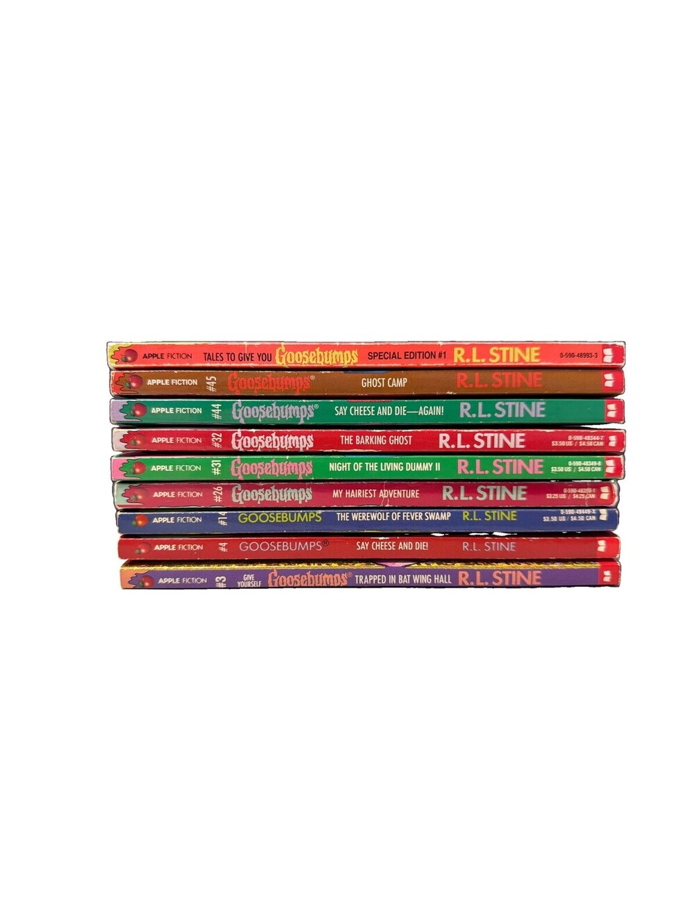 Vintage Goosebumps Apple Fiction Paperback Book Lot  Juvenile Horror Fiction